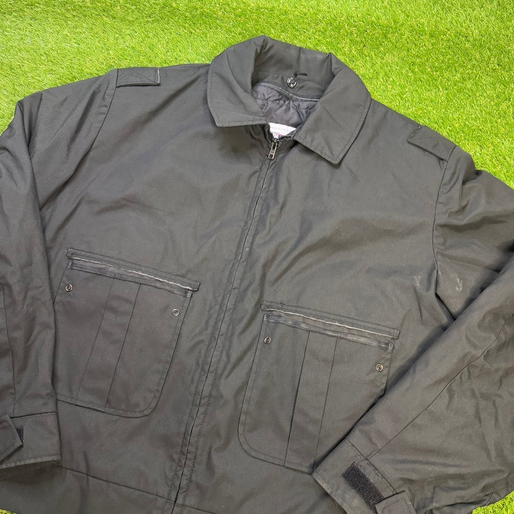 Flying Cross Fechheimer Black Nylon Thinsulate Duty Jacket Made in USA 46R 58131